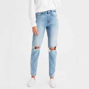 american eagle • cool classic ripped mom jeans | 00S